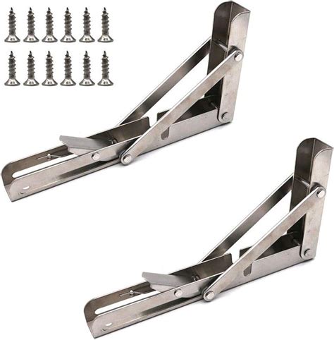 8 inch metal shelf brackets|8 inch folding shelf bracket.